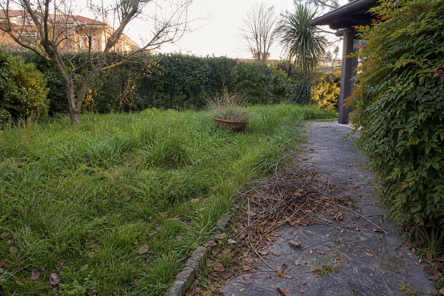 Giardino a Brescia con manutenzione da organizzare